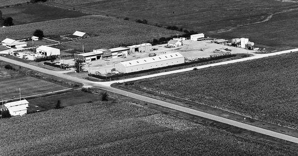 Vintage Aerial photo from 1983 in Butler County, IA