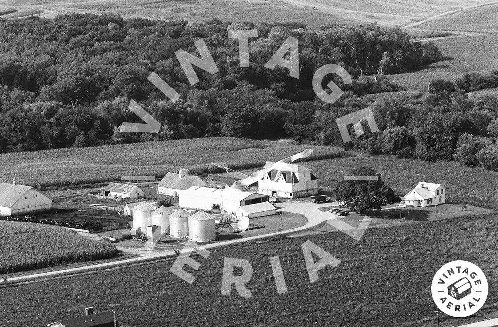Vintage Aerial Iowa Audubon County 1979 23GAU11