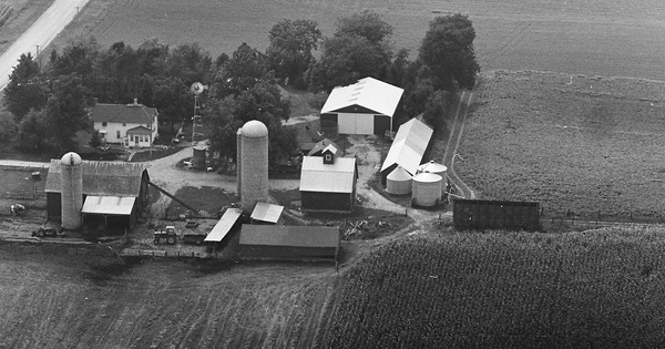 Vintage Aerial photo from 1981 in Benton County, IA
