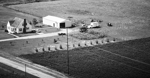Vintage Aerial photo from 1977 in Tippecanoe County, IN