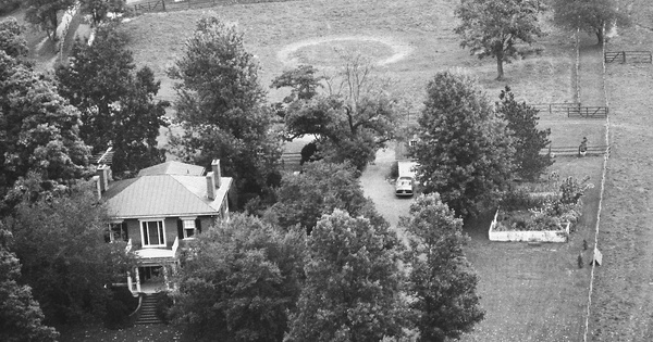 Vintage Aerial photo from 1986 in Orange County, VA