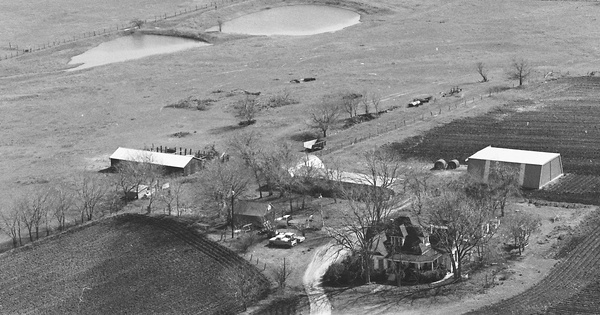 Vintage Aerial photo from 1983 in Travis County, TX
