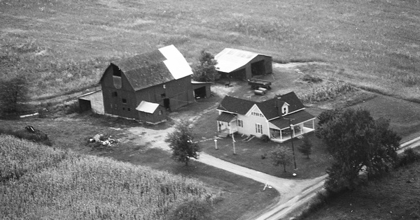 Vintage Aerial photo from 1973 in Union County, OH