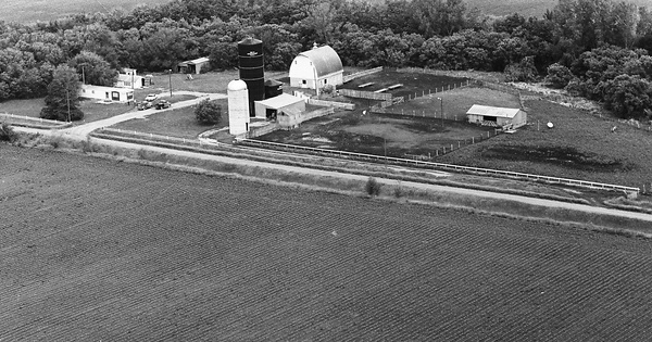 Vintage Aerial photo from 1971 in Clay County, SD