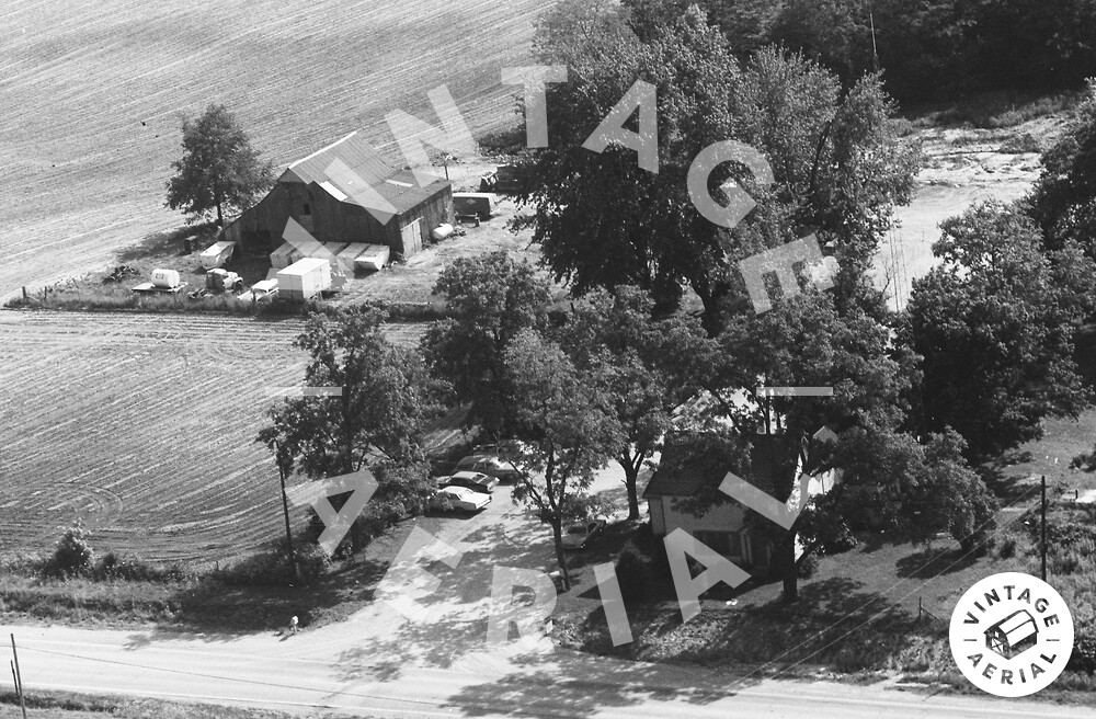 Vintage Aerial Indiana Boone County 1972 83OBO11