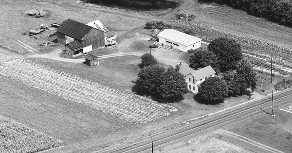 Vintage Aerial photo from 1983 in Columbia County, PA