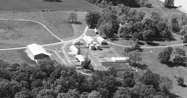 Vintage Aerial photo from 1988 in Pike County, MO