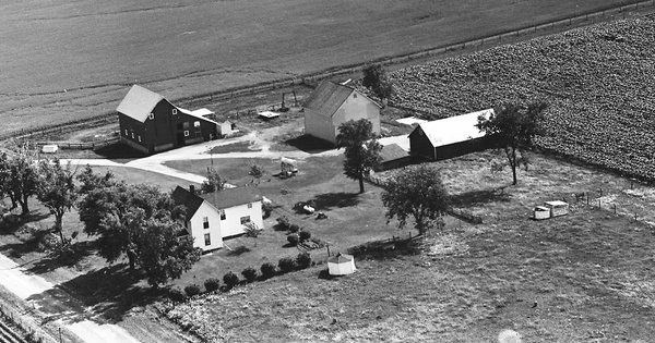 Vintage Aerial photo from 1965 in LaSalle County, IL