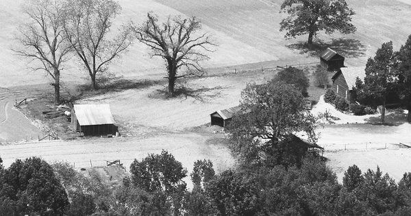 Vintage Aerial photo from 1983 in Burke County, GA
