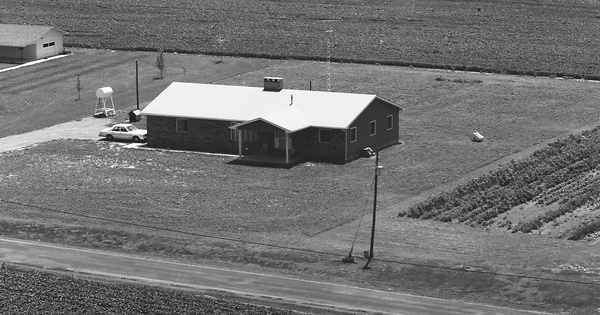 Vintage Aerial photo from 1977 in Franklin County, IL