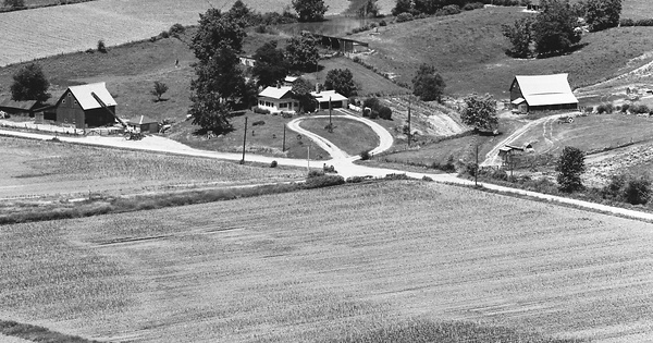 Vintage Aerial photo from 1973 in Schuyler County, IL