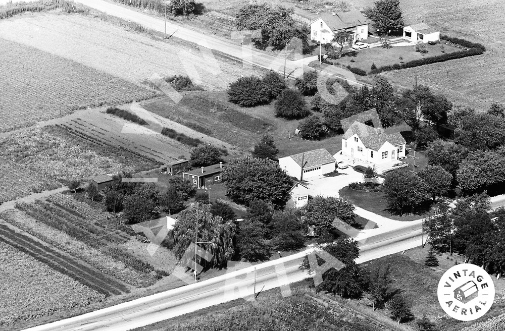 Vintage Aerial Wisconsin Racine County 1964 4ACRA30