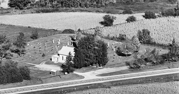 Vintage Aerial photo from 1981 in Marquette County, WI