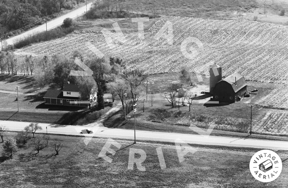 Vintage Aerial Wisconsin Kenosha County 1974 52KKE27