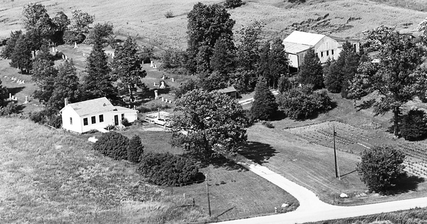 Vintage Aerial photo from 1970 in Rock County, WI