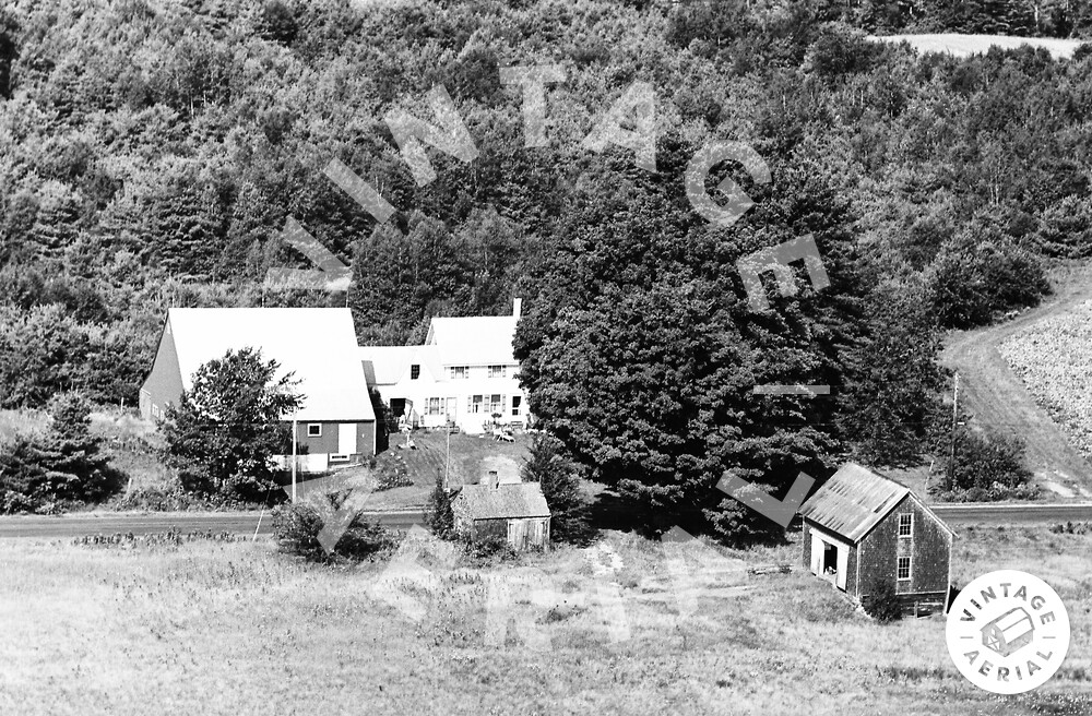 Vintage Aerial Maine Kennebec County 1967 3FKE35