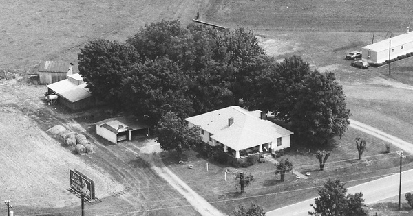 Vintage Aerial photo from 1993 in Rowan County, NC