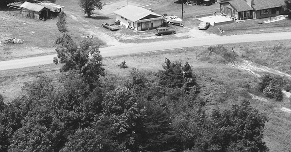 Vintage Aerial photo from 1985 in Rockingham County, NC