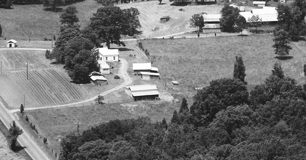 Vintage Aerial photo from 1988 in Davidson County, NC