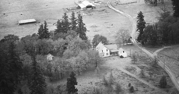 Vintage Aerial photo from 1971 in Thurston County, WA