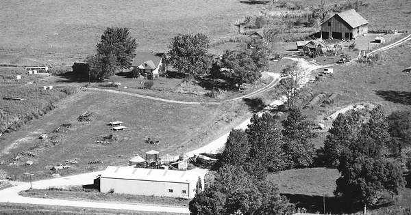 Vintage Aerial photo from 1976 in Schuyler County, IL