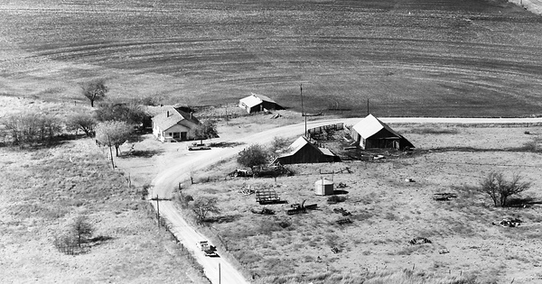Vintage Aerial photo from 1963 in Collin County, TX