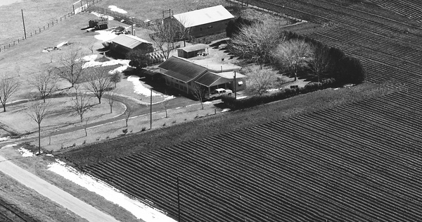 Vintage Aerial photo from 1985 in Williamson County, TX
