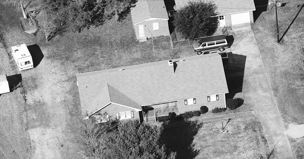 Vintage Aerial photo from 1989 in Pasquotank County, NC