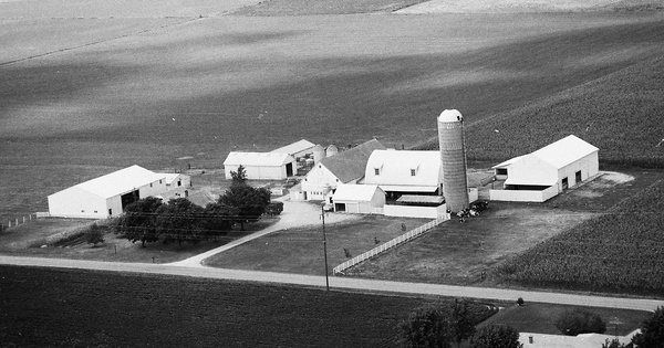 Vintage Aerial photo from 1991 in Mercer County, OH