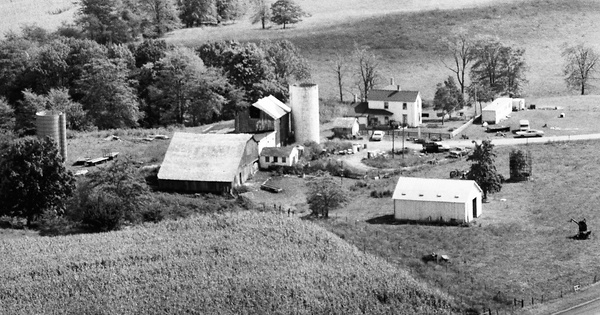 Vintage Aerial photo from 1982 in Champaign County, OH