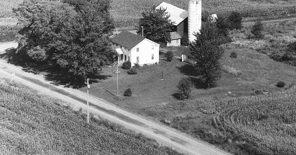 Vintage Aerial photo from 1992 in Cayuga County, NY
