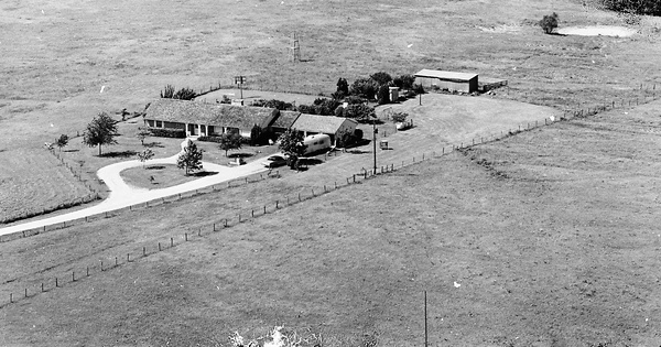 Vintage Aerial photo from 1968 in Rockwall County, TX