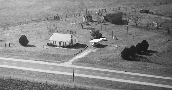 Vintage Aerial photo from 1986 in Limestone County, TX