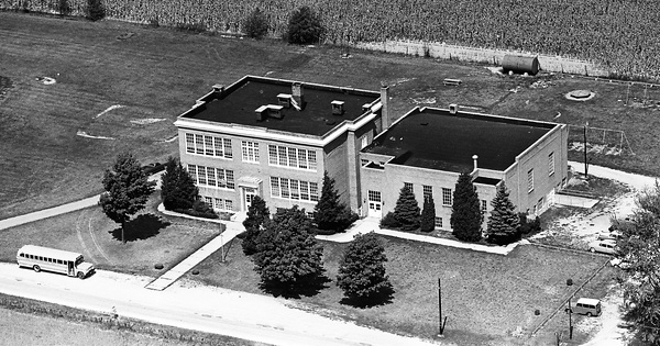 Vintage Aerial photo from 1964 in Wyandot County, OH