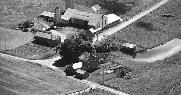 Vintage Aerial photo from 1975 in Perry County, PA