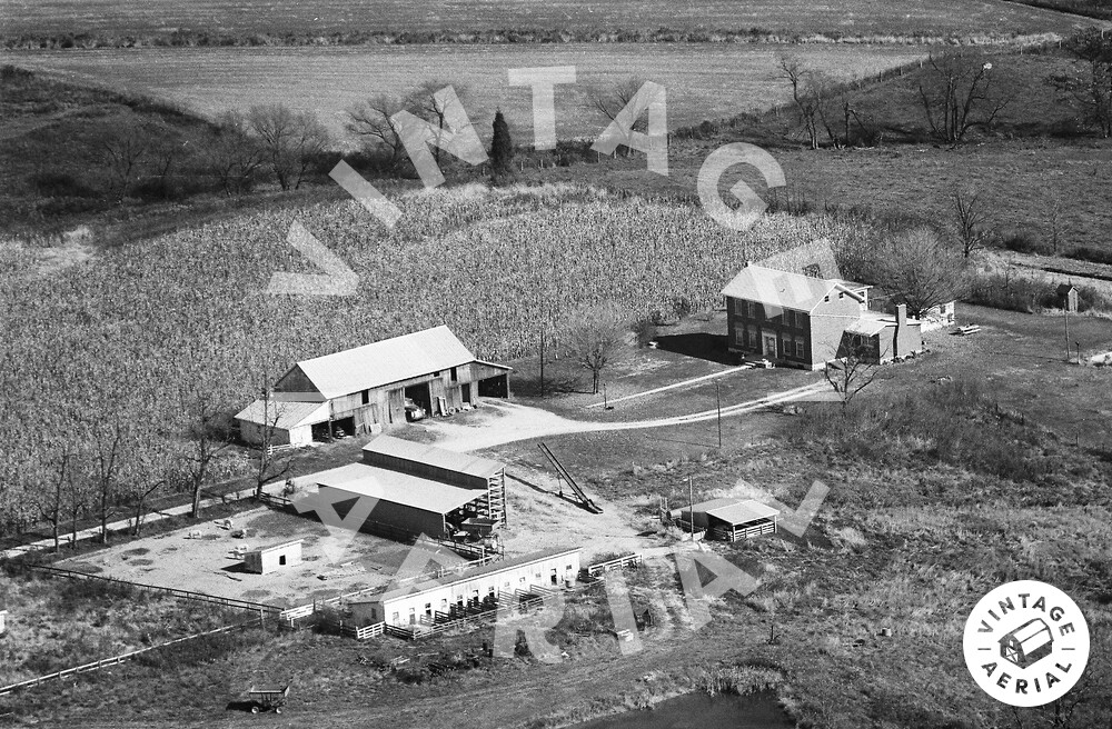 Vintage Aerial Indiana Dearborn County 1977 5HDEA23