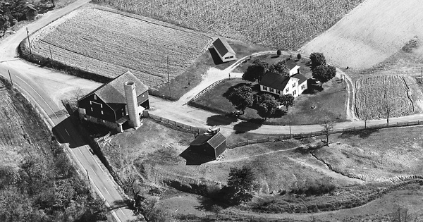 Vintage Aerial photo from 1963 in Cumberland County, PA