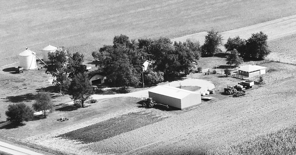 Vintage Aerial photo from 1983 in Douglas County, IL