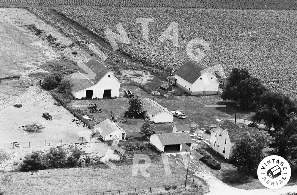 Vintage Aerial Illinois Vermilion County 1966 53FVE19
