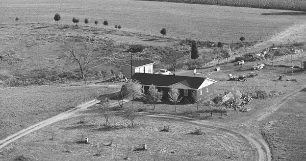 Vintage Aerial photo from 1982 in Russell County, KY