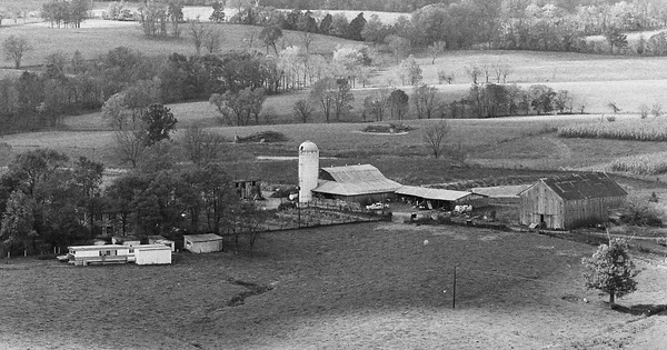 Vintage Aerial photo from 1977 in Nelson County, KY