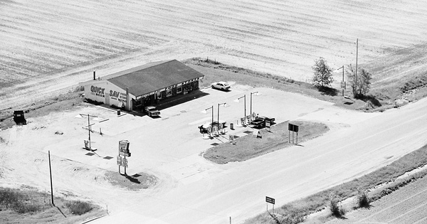 Vintage Aerial photo from 1981 in Saginaw County, MI