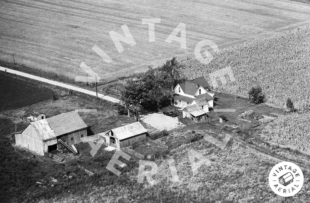 Vintage Aerial Indiana Johnson County 1973 22TJO12