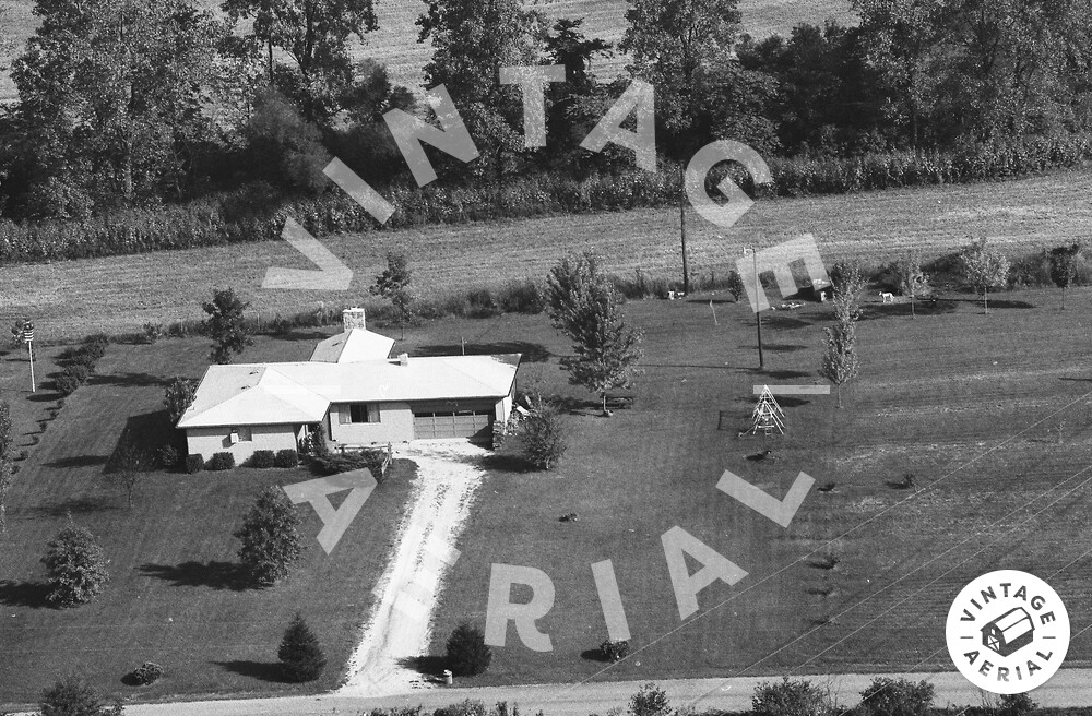 Vintage Aerial Indiana Johnson County 1973 3TJO12