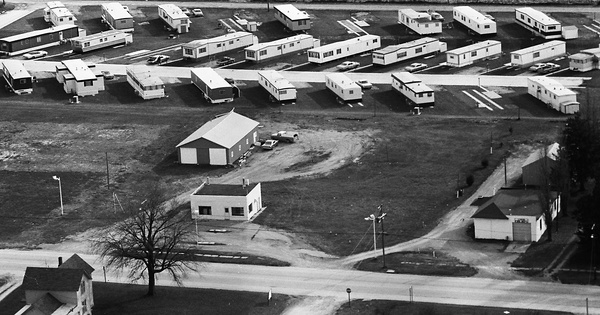 Vintage Aerial photo from 1972 in Marshall County, IA