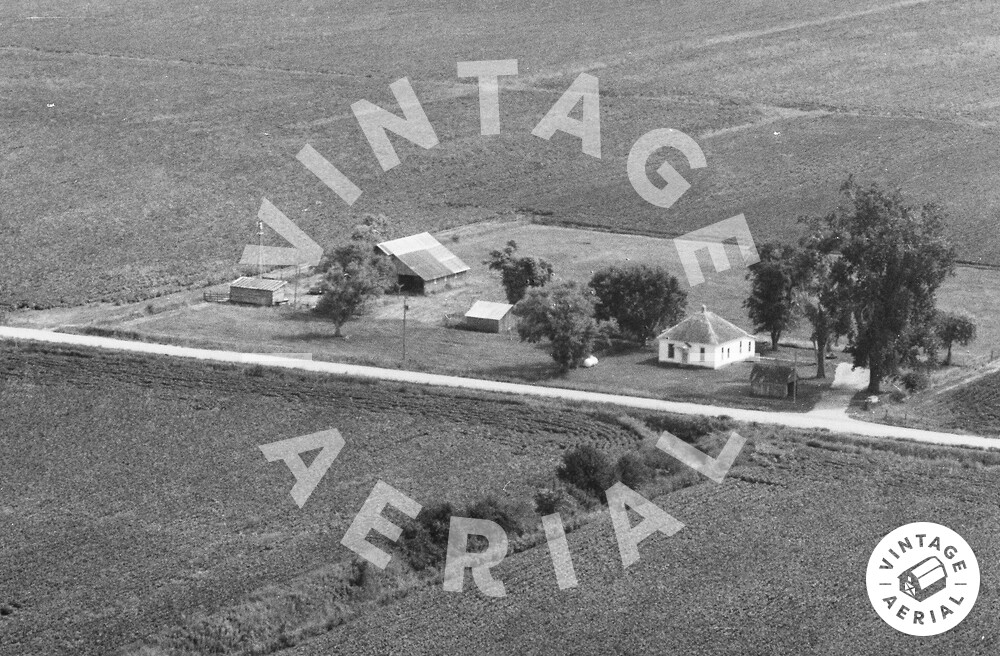 Vintage Aerial | Iowa | Mills County | 1984 | 1-AMS-27