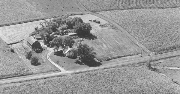 Vintage Aerial photo from 1981 in Shelby County, IA