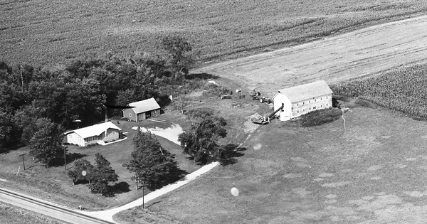 Vintage Aerial photo from 1968 in Winnebago County, IA