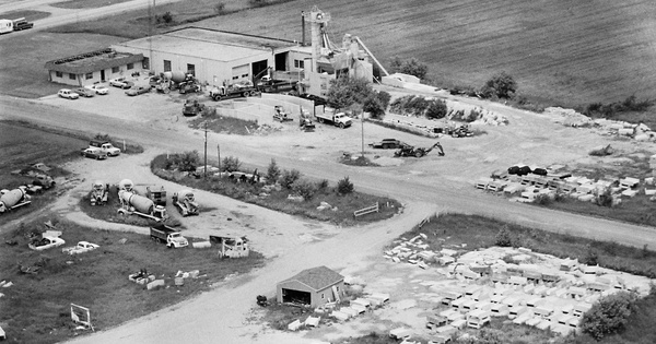 Vintage Aerial photo from 1982 in Clinton County, MI