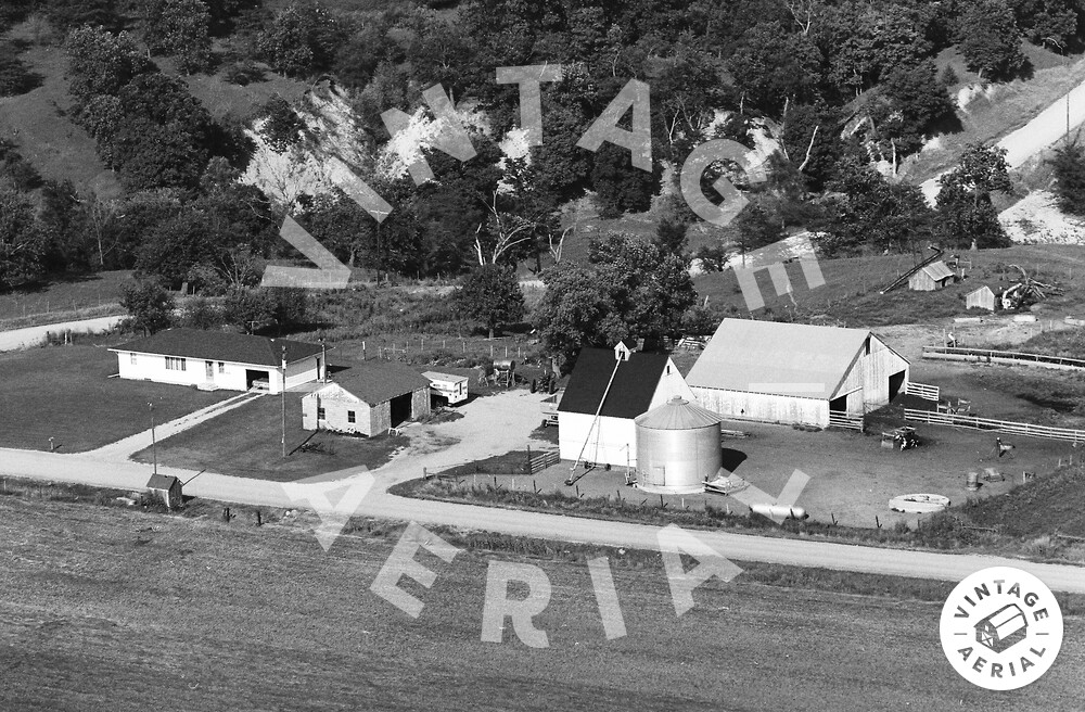 Vintage Aerial Iowa Boone County 1973 57BBO12